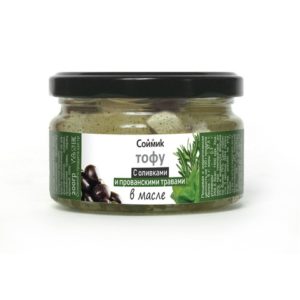 Тофу в масле с оливками и прованскими травами, 200 г, Соймик