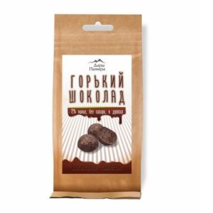 Горький шоколад 72% дропсы, 92 г, Дары Памира