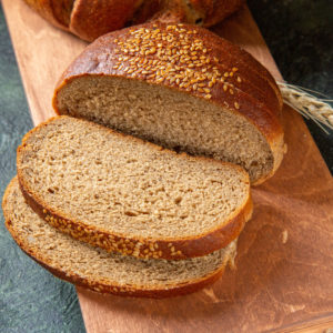 Хлеб бездрожжевой ржано-пшеничный с семенами кунжута, 280гр, кфх Дедово Подворье