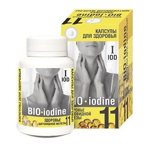 Капсулы для здоровья щитовидной железы BIO-iodine, 90 шт, Дом Кедра