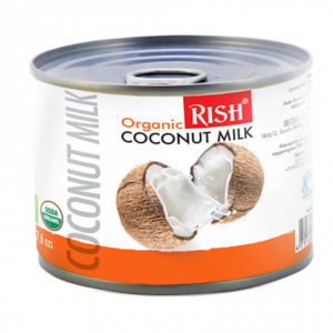 Органическое кокосовое молоко 68% жирность 17-19%, 400мл, Rish
