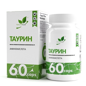 Таурин, 700 мг, 60 кап, NaturalSupp