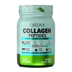 Коллаген 1 и 3 типа Collagen Peptides, 454 г, ORZAX